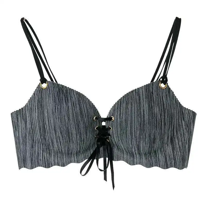 Adults Sexy Thin Straps Lingerie Front Bandage Full Bra Breathable Push up Woman Bralette Wireless Seamless Underwear
Adults Sexy Thin Straps Lingerie Front Bandage Full Bra Breathable Push up Woman Bralette Wireless Seamless Underwear