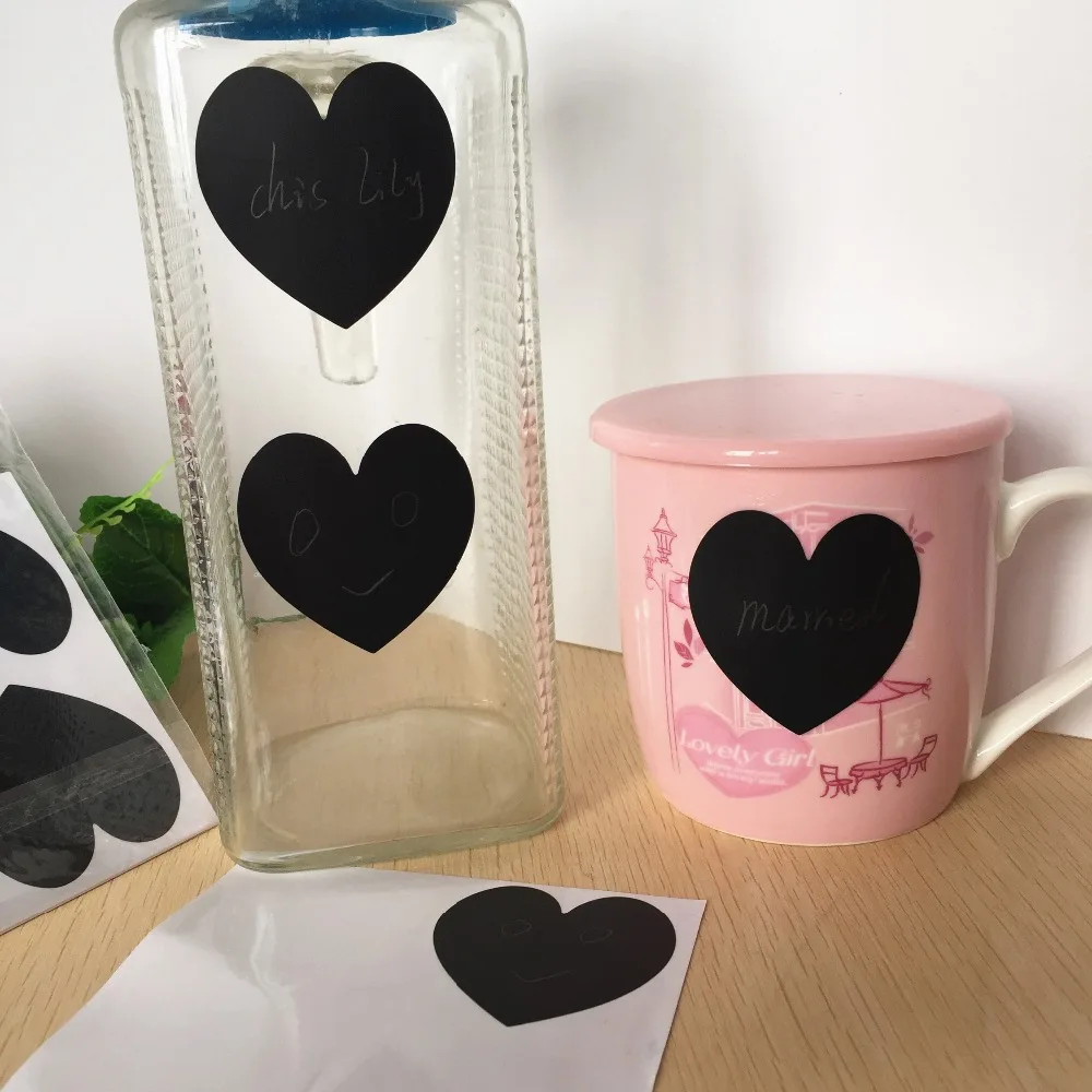 Lot of 36 Vinyl Heart Chalkboard Labels - New Black Reusable Wedding Sticker decoration supplies
Lot of 36 Vinyl Heart Chalkboard Labels - New Black Reusable Wedding Sticker decoration supplies