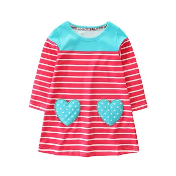 Top brand Baby clothing girl dresses stripe heart pockets kids dresses cotton children dresses long sleeve autumn 2018 dress kid
Top brand Baby clothing girl dresses stripe heart pockets kids dresses cotton children dresses long sleeve autumn 2018 dress kid