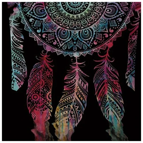 18 inch flax Dream Catcher Printed Decorativeative Throw Home Decorative Pillowcase Black bottom + color pattern 1
18 inch flax Dream Catcher Printed Decorativeative Throw Home Decorative Pillowcase Black bottom + color pattern 1