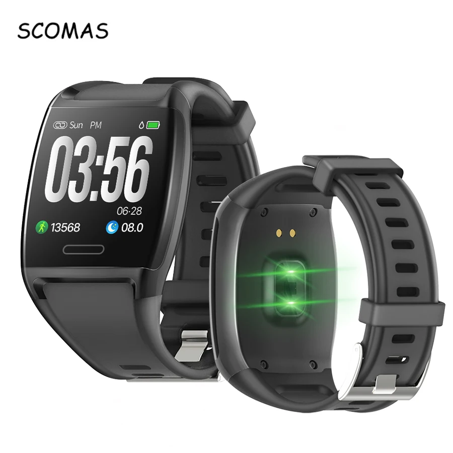 

SCOMAS New Smart Watch 1.3"IPS Big Color Screen Heart Rate Blood Pressure IP67 Waterproof Fitness Tracker Men Women Smartwatch