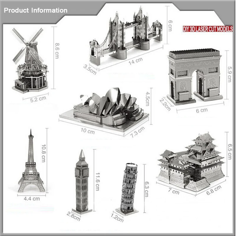 DIY stitching model Creative Gifts Metal Art Model Figurine Travel Souvenirs Opera House Himeji Castle Home Decorations Gift
DIY stitching model Creative Gifts Metal Art Model Figurine Travel Souvenirs Opera House Himeji Castle Home Decorations Gift