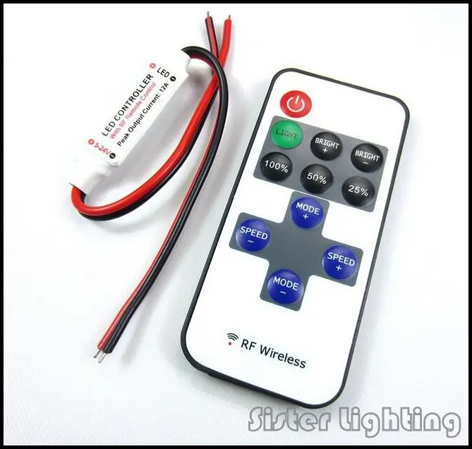 RF Mini Dimmer DC5-24V with 11key Remote For Single Color 5050 3528 5630 5730 3014 Led Strip Free shipping
RF Mini Dimmer DC5-24V with 11key Remote For Single Color 5050 3528 5630 5730 3014 Led Strip Free shipping