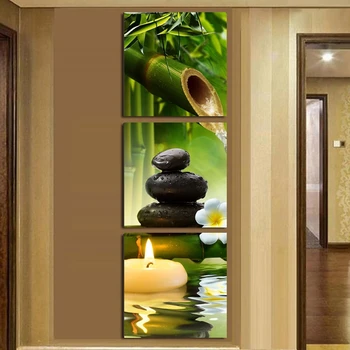 Wall Art Canvas Home Decoration Painting 3 Pieces Green Bamboo Pictures Modular HD Printed Stone Spa Poster For Living Room
Wall Art Canvas Home Decoration Painting 3 Pieces Green Bamboo Pictures Modular HD Printed Stone Spa Poster For Living Room