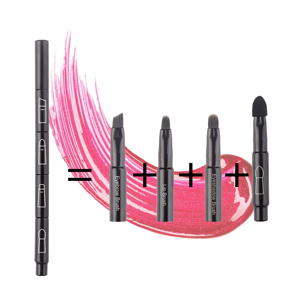 4 heads Retractable Metal Portable Multi-function Makeup Brushes Eyeshadow Eyebrow Lip Brush Makeup Brush Tool
4 heads Retractable Metal Portable Multi-function Makeup Brushes Eyeshadow Eyebrow Lip Brush Makeup Brush Tool