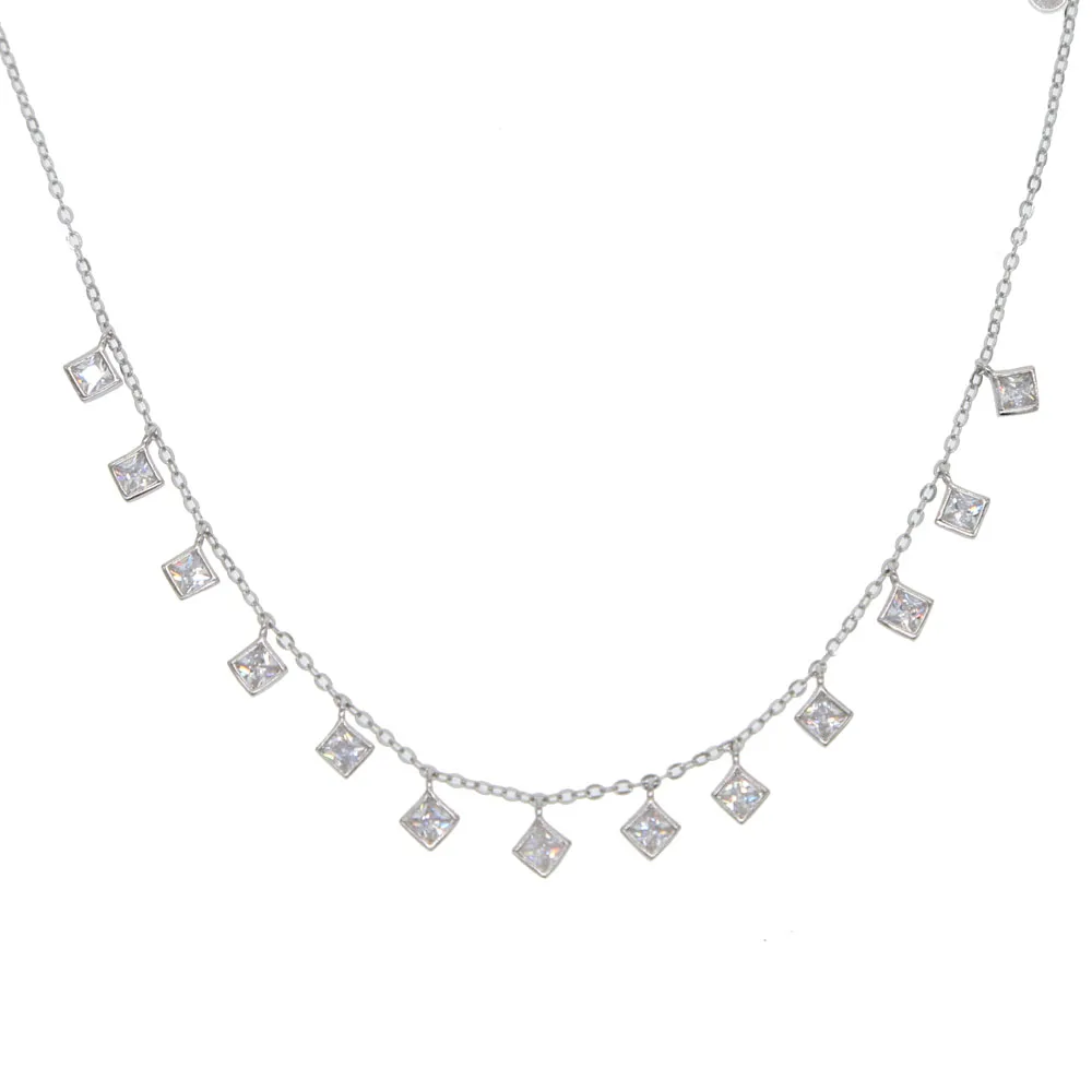2019 Top quality 925 sterling silver simple geometric short choker pave tiny square cz charm chain necklace women dainty jewelry
2019 Top quality 925 sterling silver simple geometric short choker pave tiny square cz charm chain necklace women dainty jewelry