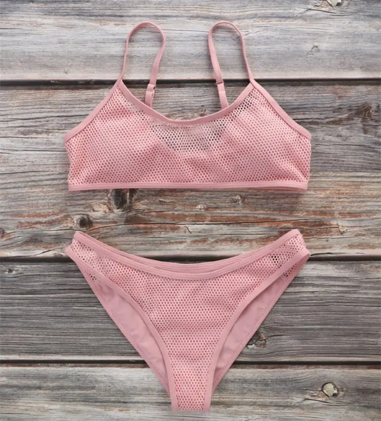 Bikini 2019 Mesh Bikinis Set Padded Push up Swimsuit sexy hollow Swimwear Bath Suit Swimming suit Women Maillot De Bain Biquini
Bikini 2019 Mesh Bikinis Set Padded Push up Swimsuit sexy hollow Swimwear Bath Suit Swimming suit Women Maillot De Bain Biquini