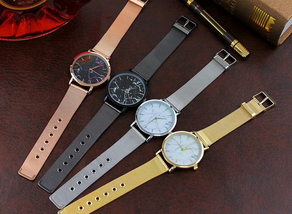 Fashion Women Marble Surface Stainless Steel Band Quartz Movement Wrist Watch relogio masculino clock women gold 30
Fashion Women Marble Surface Stainless Steel Band Quartz Movement Wrist Watch relogio masculino clock women gold 30
