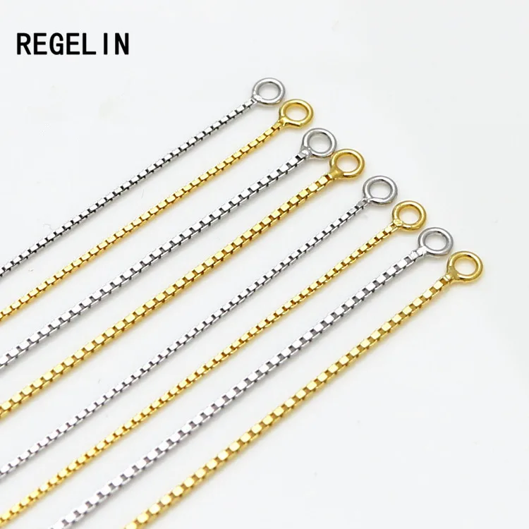 REGELIN New 2pcs 9cm/11.5cm Length 925 Sterling Silver Jewellery Making Findings Line Venice Chain Thread Ear Stud DIY Earrings
REGELIN New 2pcs 9cm/11.5cm Length 925 Sterling Silver Jewellery Making Findings Line Venice Chain Thread Ear Stud DIY Earrings
