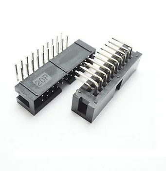 1000 Pcs Shrouded Box header IDC Socket 2.54mm 2x10 Pin 20 P Right Angle Male square pin 0.64mm 2 rows 2.54 Through hole DIP
1000 Pcs Shrouded Box header IDC Socket 2.54mm 2x10 Pin 20 P Right Angle Male square pin 0.64mm 2 rows 2.54 Through hole DIP