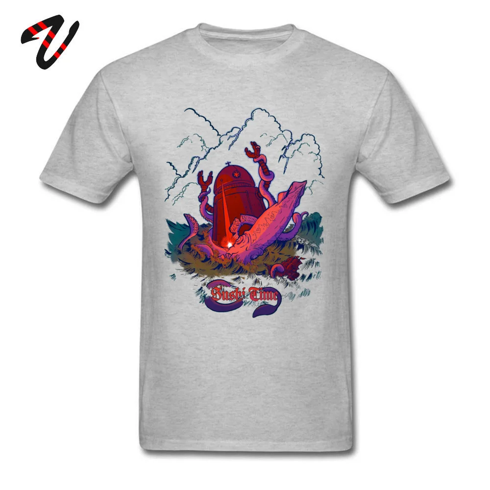 Printed _black T Shirt Slim Fit Short Sleeve Men T-shirts TpicOriginaltitle Printed On Autumn Tshirts Crewneck Sushi Time 21581 grey