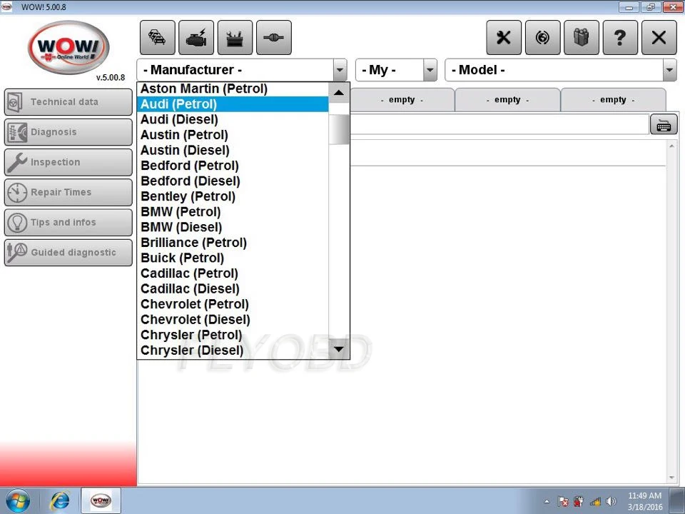 software display wow snooper 3