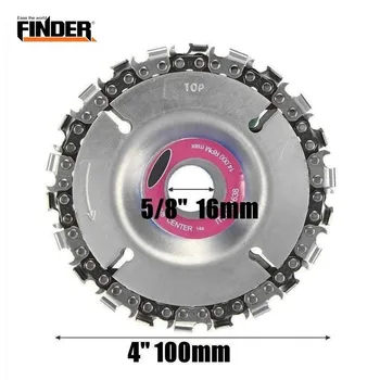 4 Inch 22 Tooth Angle Electric Grinder Circular Disc Chain Saw Blade Abrasive Cut Wood Cutting Woodworking Power Tool Accessory
4 Inch 22 Tooth Angle Electric Grinder Circular Disc Chain Saw Blade Abrasive Cut Wood Cutting Woodworking Power Tool Accessory