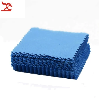 

Wholesale Silver Jewelry Cleaning Polishing Cloth Wipe Tissue Blue Flannelette Silver Cleaning Fabric 8x8cm