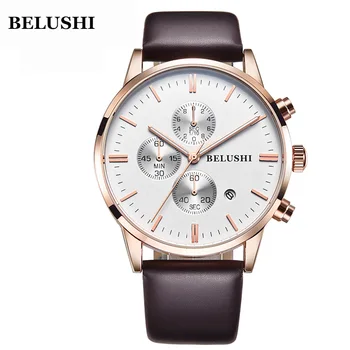 BELUSHI 523 Luxury Quartz Wristwatches Shock Resistant Genuine Leather Strap Simple Male/Men Business Watches Relogio Masculino
BELUSHI 523 Luxury Quartz Wristwatches Shock Resistant Genuine Leather Strap Simple Male/Men Business Watches Relogio Masculino