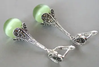 women Fashion Jewelry Hot sale new Style >>>>Pretty Marcasite 925 Sterling Green Cat's eye Stone Long Dangle Earrings
women Fashion Jewelry Hot sale new Style >>>>Pretty Marcasite 925 Sterling Green Cat's eye Stone Long Dangle Earrings