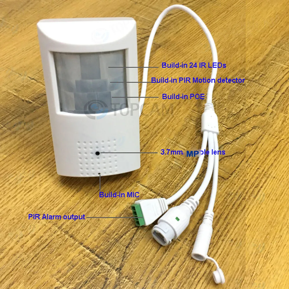 2.0MP 1080P H.265/Network Camera Build-in MIC with audio With real PIR Motion detector alarm output on cable P2P IP Camera
2.0MP 1080P H.265/Network Camera Build-in MIC with audio With real PIR Motion detector alarm output on cable P2P IP Camera
