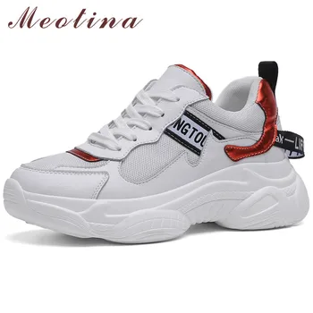 Meotina Autumn Flats Sneakers Women Shoes Natural Genuine Leather Flat Platform Shoes Lace Up Round Toe Shoes Ladies Size 35-39
Meotina Autumn Flats Sneakers Women Shoes Natural Genuine Leather Flat Platform Shoes Lace Up Round Toe Shoes Ladies Size 35-39