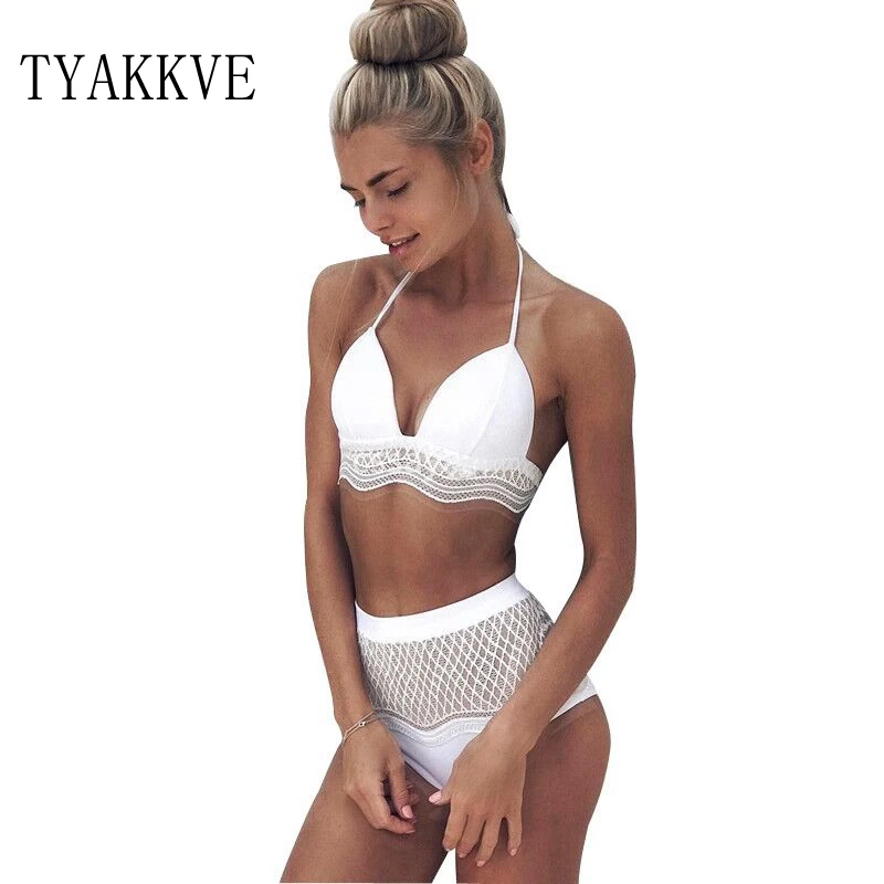 Sexy Lace Bikinis Set White Ruffle Swimsuit 2019 Halter Bikini Set Bathing Suits Push Up Swimwear Women High Waist Swimming Suit
Sexy Lace Bikinis Set White Ruffle Swimsuit 2019 Halter Bikini Set Bathing Suits Push Up Swimwear Women High Waist Swimming Suit