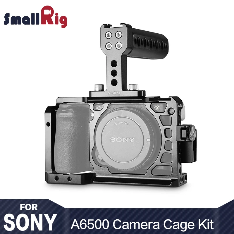 SmallRig Dslr Camera Rig Cage Accessory Kit for Sony A6500 with a Cage and a Top Handle and a HDMI Cable Clamp - 1968
SmallRig Dslr Camera Rig Cage Accessory Kit for Sony A6500 with a Cage and a Top Handle and a HDMI Cable Clamp - 1968