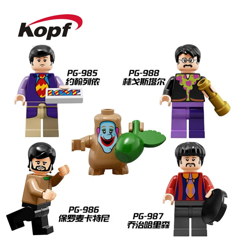 20Pcs Wholesales Super Heroes Building Blocks John Winston Lennon Paul McCartney George Figures Model Children Gift Toy PG8030
20Pcs Wholesales Super Heroes Building Blocks John Winston Lennon Paul McCartney George Figures Model Children Gift Toy PG8030