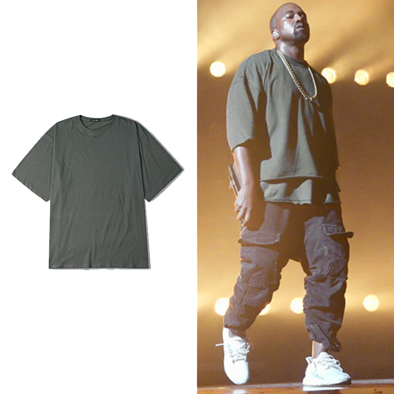 Kanye West Trendy thin section of the half-sleeved T-shirt High Street men loose sleeves in bat sleeves solid color tshirt S-XL
Kanye West Trendy thin section of the half-sleeved T-shirt High Street men loose sleeves in bat sleeves solid color tshirt S-XL