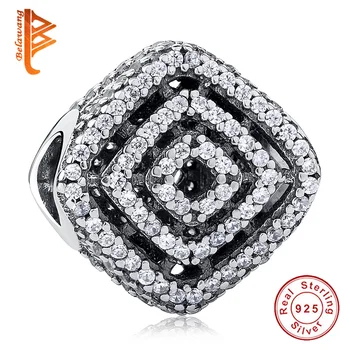 BELAWANG Vintage Sterling 925 Silver Geometric Lines Clear CZ Charm Bead Fit Original Bracelet & Necklace Accessories
BELAWANG Vintage Sterling 925 Silver Geometric Lines Clear CZ Charm Bead Fit Original Bracelet & Necklace Accessories