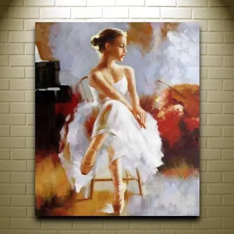 Hand painted Women Oil Painting On Canvas - Ballet Girl art deco famous artists modern african painting decorative art
Hand painted Women Oil Painting On Canvas - Ballet Girl art deco famous artists modern african painting decorative art