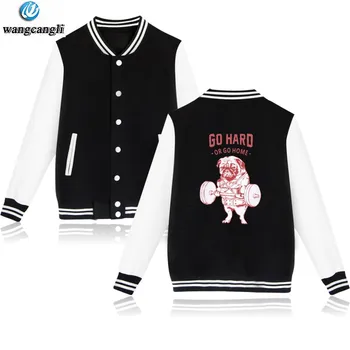 2020 Novelty Men printed Baseball Jacket Go Hard or Go Home English Bulldog Hip Hop Jackets Men Casual Sweatshirt Cute pug
2020 Novelty Men printed Baseball Jacket Go Hard or Go Home English Bulldog Hip Hop Jackets Men Casual Sweatshirt Cute pug