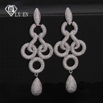 LXOEN Bohimian Charm Cubic Zirconia Drop Earrings For Women Luxury Multi-layer Round Gold Silver color Earrings Pulseras Mujer
LXOEN Bohimian Charm Cubic Zirconia Drop Earrings For Women Luxury Multi-layer Round Gold Silver color Earrings Pulseras Mujer