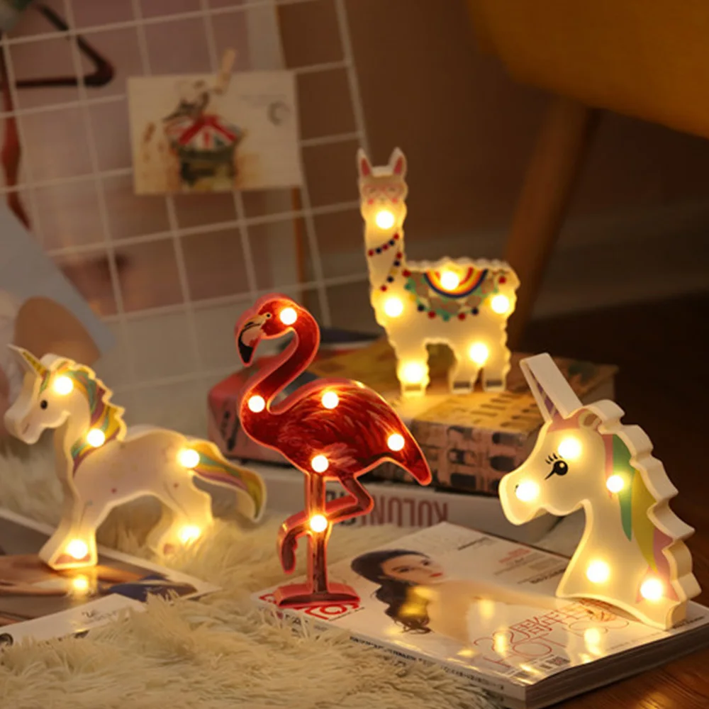 5/6leds Cute Bedside Night Lamp Path Battery Powered Gift Desktop Hanging Decorative Light Alpaca Unicorn Light Flamingo Alpaca
5/6leds Cute Bedside Night Lamp Path Battery Powered Gift Desktop Hanging Decorative Light Alpaca Unicorn Light Flamingo Alpaca