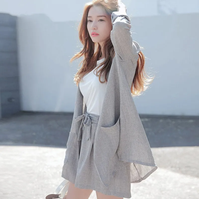 2018 New Summer OL Cotton and Linen Two Piece Sets Solid Suit Jacket+Short Pant Set Single Button Loose Suit Hot Sale
2018 New Summer OL Cotton and Linen Two Piece Sets Solid Suit Jacket+Short Pant Set Single Button Loose Suit Hot Sale