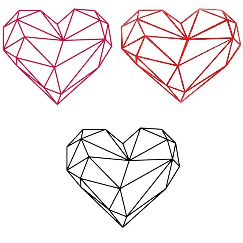 Simple Morden Style Geometric Heart DIY Wall Sticker For Home Decor 3D Heart Romantic Living Rooms Poster Wall Paintings
Simple Morden Style Geometric Heart DIY Wall Sticker For Home Decor 3D Heart Romantic Living Rooms Poster Wall Paintings