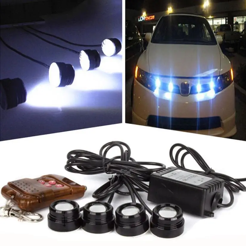 HAMBODER 4in1 12V Hawkeye LED Car Emergency Strobe Lights DRL Wireless Remote Control Kit May8 Drop Shipping
HAMBODER 4in1 12V Hawkeye LED Car Emergency Strobe Lights DRL Wireless Remote Control Kit May8 Drop Shipping