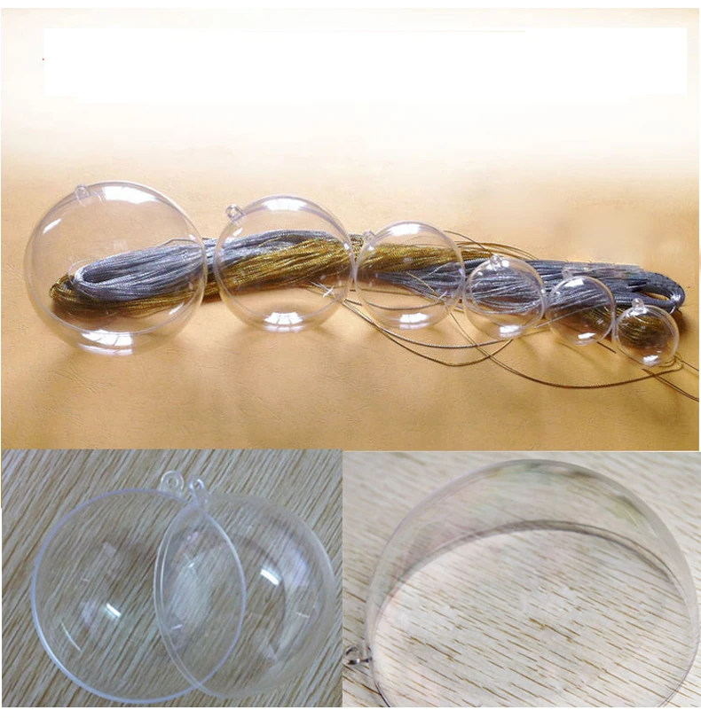 New Arrival 90pcs 6cm Transparent Plastic Round Ball Pendant Ornaments For Christmas Xmas Tree Bauble Decor Wedding Favours
New Arrival 90pcs 6cm Transparent Plastic Round Ball Pendant Ornaments For Christmas Xmas Tree Bauble Decor Wedding Favours