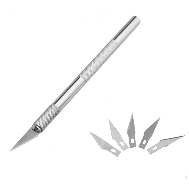 Precision Hobby Knife Stainless Steel Blades for Arts & Crafts Leather PCB Repair Tools Multi-purpose Pen Movie Razor DIY
Precision Hobby Knife Stainless Steel Blades for Arts & Crafts Leather PCB Repair Tools Multi-purpose Pen Movie Razor DIY