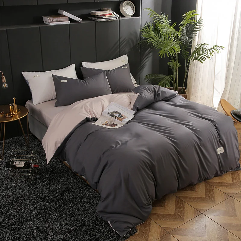 XIPA 3Pcs/4pcs Nordic Style Silk Bedding Set Queen Size Satin Grey Duvet Cover Solid Color Set Simple Beautiful Bedclothes
XIPA 3Pcs/4pcs Nordic Style Silk Bedding Set Queen Size Satin Grey Duvet Cover Solid Color Set Simple Beautiful Bedclothes