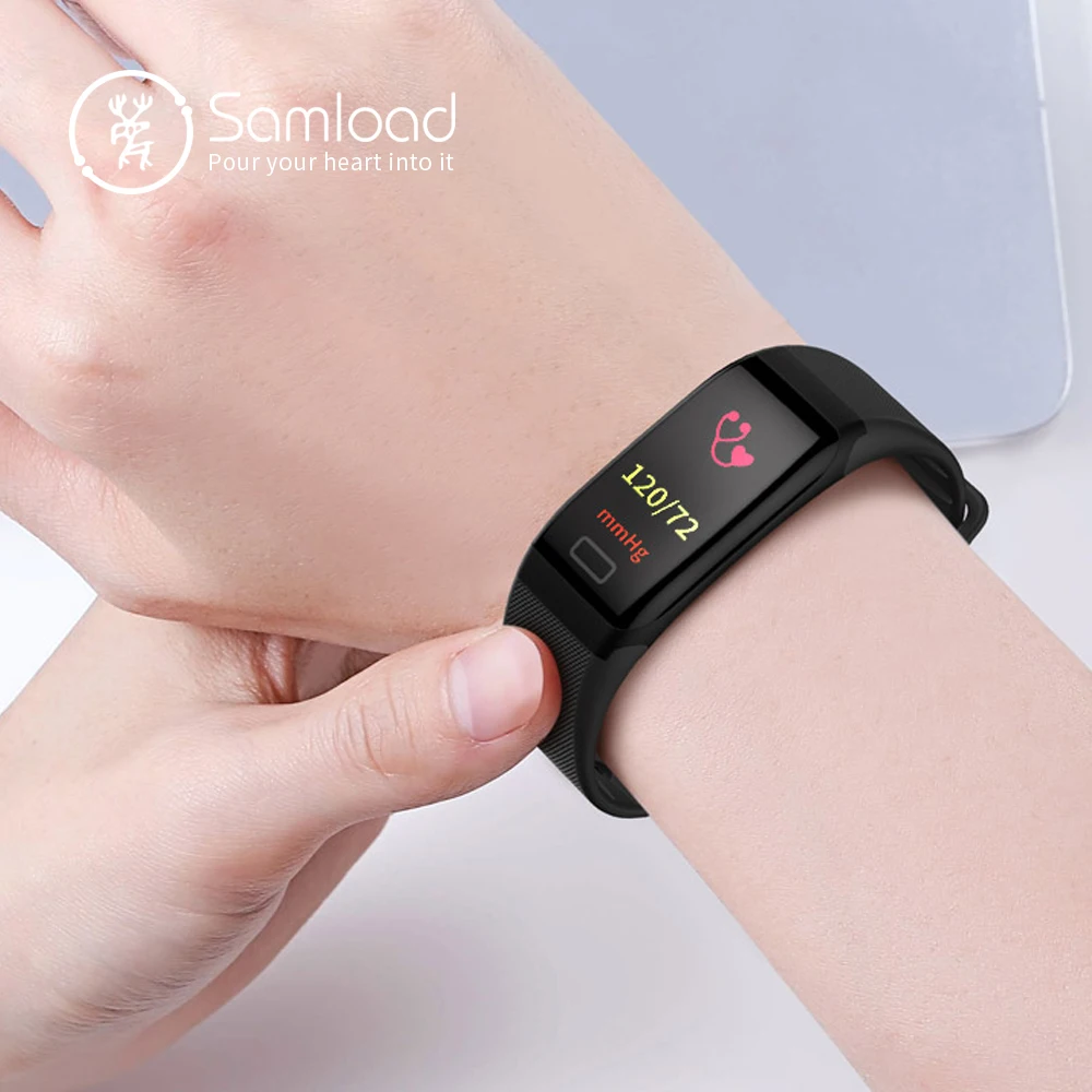 Samload Smart bracelet Bluetooth Wristband IP67 Waterproof Heart Rate Monitoring Calories Sleep Quality Monitoring PK mi band 2 
Samload Smart bracelet Bluetooth Wristband IP67 Waterproof Heart Rate Monitoring Calories Sleep Quality Monitoring PK mi band 2