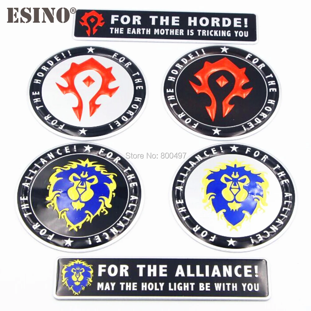 Cool Fashion Car Styling WOW World of Warcraft 3D Metal Aluminium Alloy 3D Emblem Badge Sticker Decal Auto Accessory
Cool Fashion Car Styling WOW World of Warcraft 3D Metal Aluminium Alloy 3D Emblem Badge Sticker Decal Auto Accessory