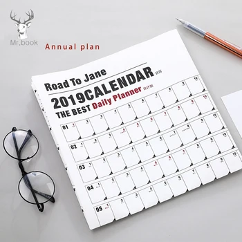 Creative 2019 Year Planner 365 Days Schedule Daily Plan Paper Memo Notes Office School Wall Paper Calendar Agenda 76*52cm
Creative 2019 Year Planner 365 Days Schedule Daily Plan Paper Memo Notes Office School Wall Paper Calendar Agenda 76*52cm