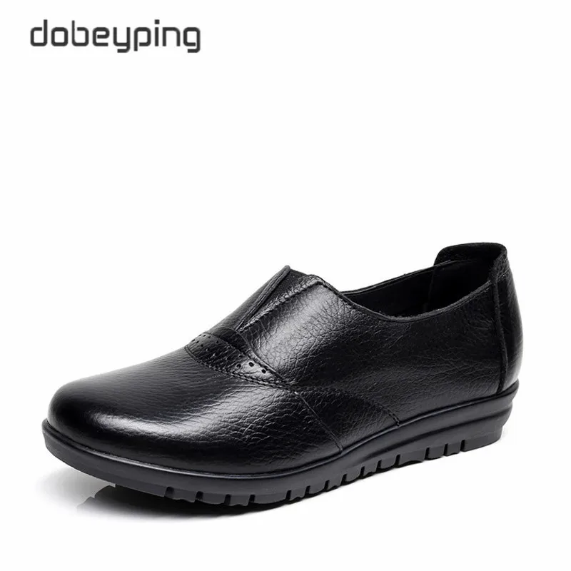 High Quality Genuine Leather Women's Casual Shoes Non Slip Flats Shoes Women Soft Mother Loafers Slip On Shoes Big Size 35-43
High Quality Genuine Leather Women's Casual Shoes Non Slip Flats Shoes Women Soft Mother Loafers Slip On Shoes Big Size 35-43
