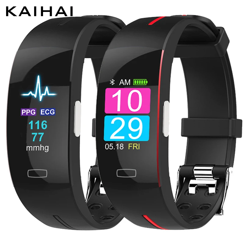 

KAIHAI H66 plus blood pressure measurement wrist band heart rate monitor PPG ECG HRV smart bracelet watch fitness Activity tracker health Wearable devices wristband Alarm clock for Android ios