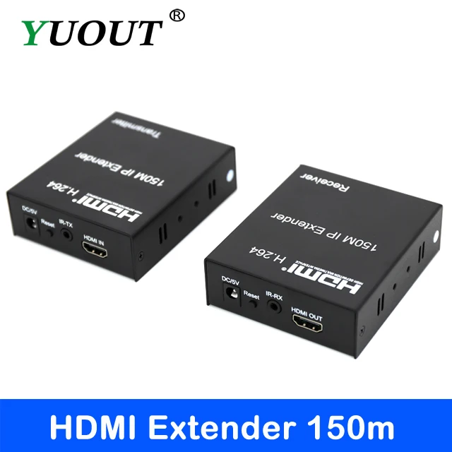 150m HDMI IR Extender over IP Cat5e/Cat6 by Rj45 HDMI H.264 Transmitter Receiver LAN Network Extensor Extender For HDTV DVD PS3
150m HDMI IR Extender over IP Cat5e/Cat6 by Rj45 HDMI H.264 Transmitter Receiver LAN Network Extensor Extender For HDTV DVD PS3