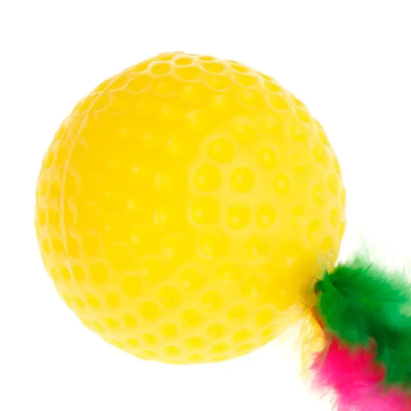 Cat Teaser Golf Ball Feather Colorful Toys Squeaky Chew Play Intelligent Interactive Funny Pet Dog Puppy Kitten Supplies
Cat Teaser Golf Ball Feather Colorful Toys Squeaky Chew Play Intelligent Interactive Funny Pet Dog Puppy Kitten Supplies