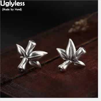 Uglyless Real 925 Sterling Silver Handmade Bamboo Stud Earrings Women Fine Jewelry Vintage Designer China Ethnic Brincos Bijoux
Uglyless Real 925 Sterling Silver Handmade Bamboo Stud Earrings Women Fine Jewelry Vintage Designer China Ethnic Brincos Bijoux