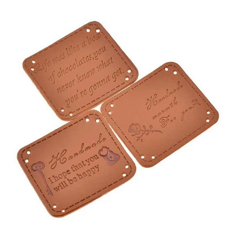 20pcs Retro Brown PU Leather Label Handmade Synthetic Leather Tags Embossed Garment Labels Drop Shipping
20pcs Retro Brown PU Leather Label Handmade Synthetic Leather Tags Embossed Garment Labels Drop Shipping