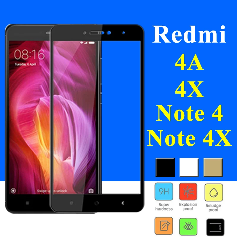 

Protective Glass On The For Xiaomi Redmi 4x Ksiomi 4a Tempered Note 4 Screen Protector Armor A X Xiomi Note4 Mi A4 X4 Note4x Not