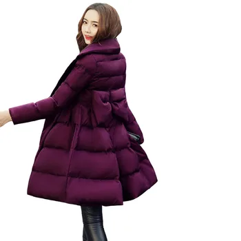 Winter Jacket 2018 Womens Down Cotton Thicker Jackets Bow Long Parkas Casual Warm Overcoat Female Cotton Padded Snow Coat S152
Winter Jacket 2018 Womens Down Cotton Thicker Jackets Bow Long Parkas Casual Warm Overcoat Female Cotton Padded Snow Coat S152