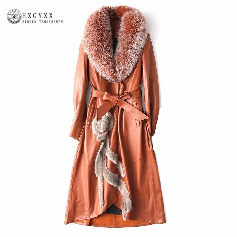 Long Genuine Leather Down Parka Female Sheepskin White Duck Coat 2019 Fox Fur Plus Size Woman Winter Goose Feather Jacket OKD431
Long Genuine Leather Down Parka Female Sheepskin White Duck Coat 2019 Fox Fur Plus Size Woman Winter Goose Feather Jacket OKD431