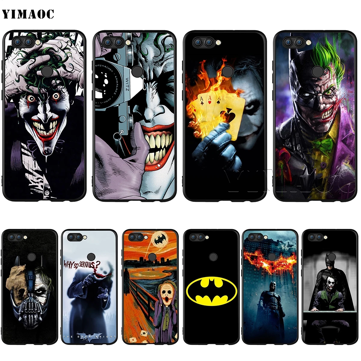 YIMAOC Batman Joker Dark Knight Silicone Case for Huawei Mate 10 P8 P9 P10 P20 Lite Pro P Y7 Y9 Smart Mini 2017 2018
YIMAOC Batman Joker Dark Knight Silicone Case for Huawei Mate 10 P8 P9 P10 P20 Lite Pro P Y7 Y9 Smart Mini 2017 2018